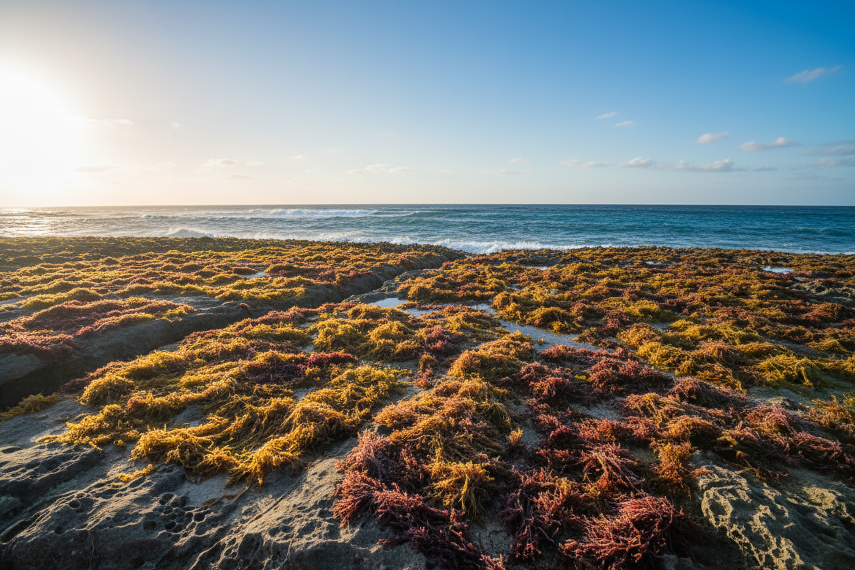 Sea Moss Drying in the Sun